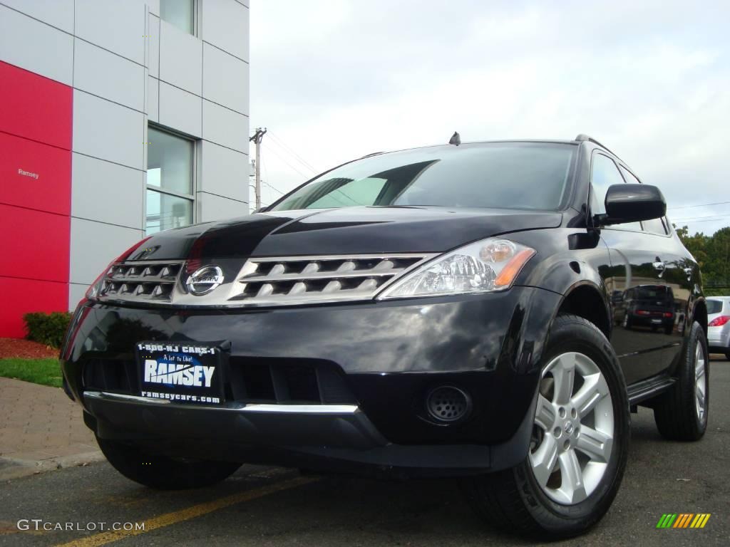 2006 Murano S AWD - Super Black / Charcoal photo #3