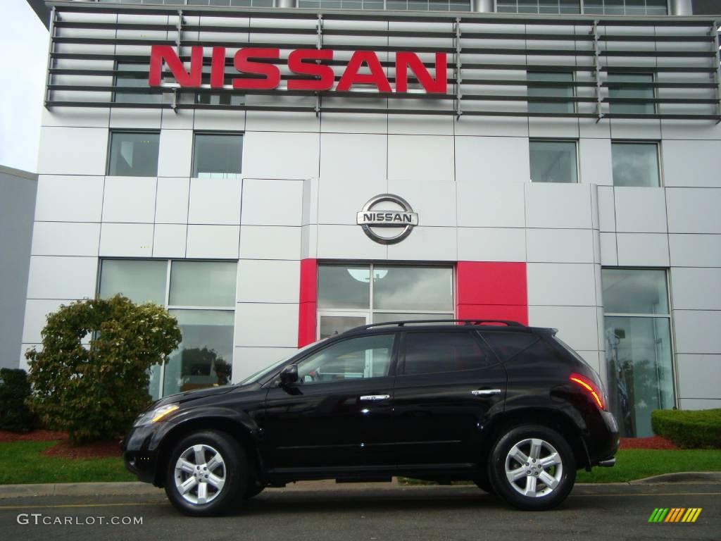 2006 Murano S AWD - Super Black / Charcoal photo #6