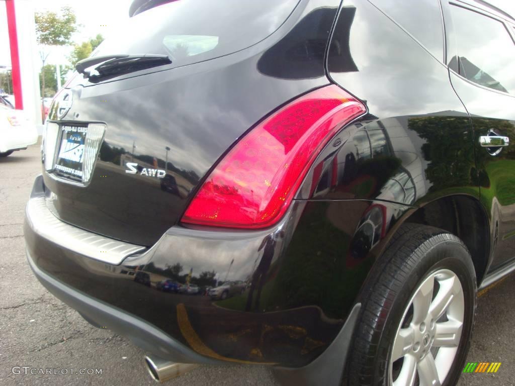 2006 Murano S AWD - Super Black / Charcoal photo #22