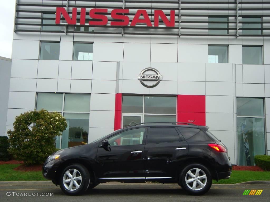 2009 Murano S AWD - Super Black / Black photo #5