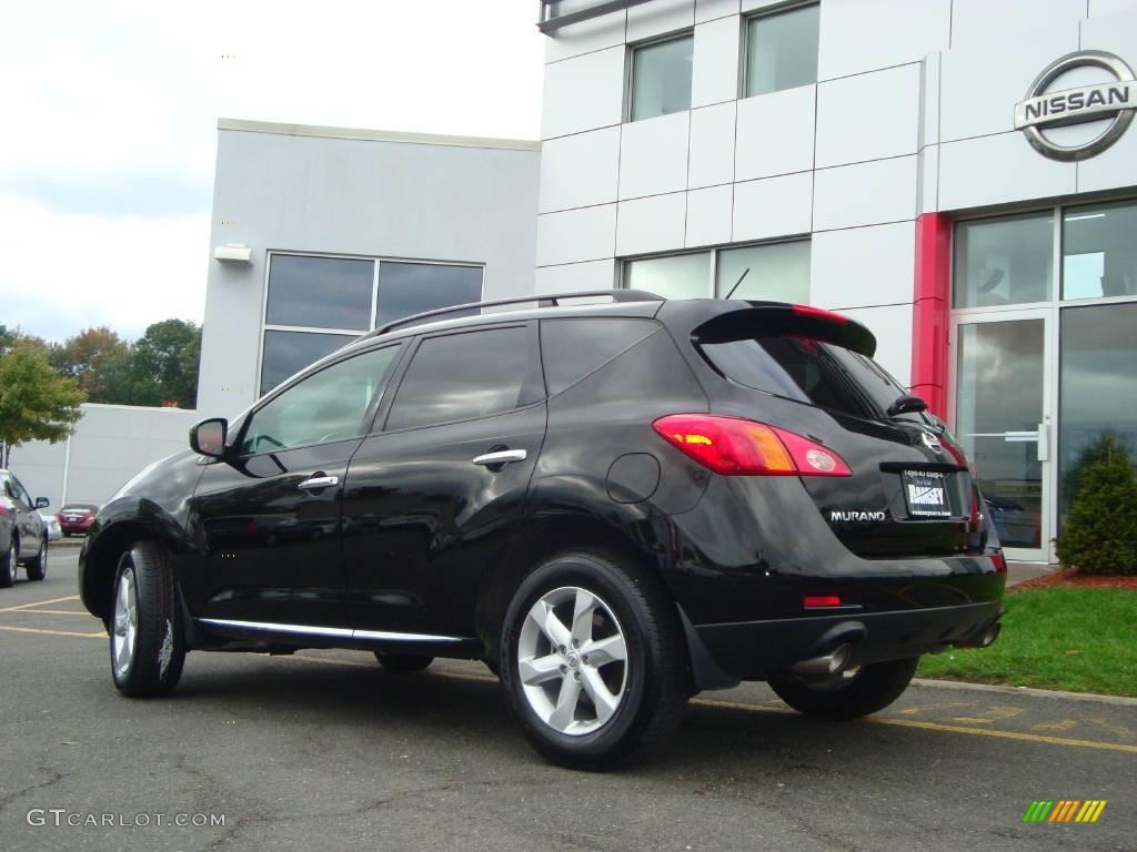 2009 Murano S AWD - Super Black / Black photo #6