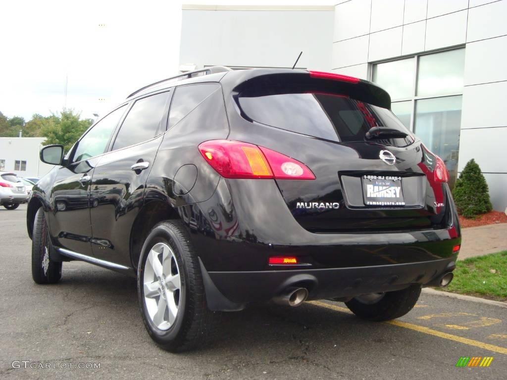 2009 Murano S AWD - Super Black / Black photo #7