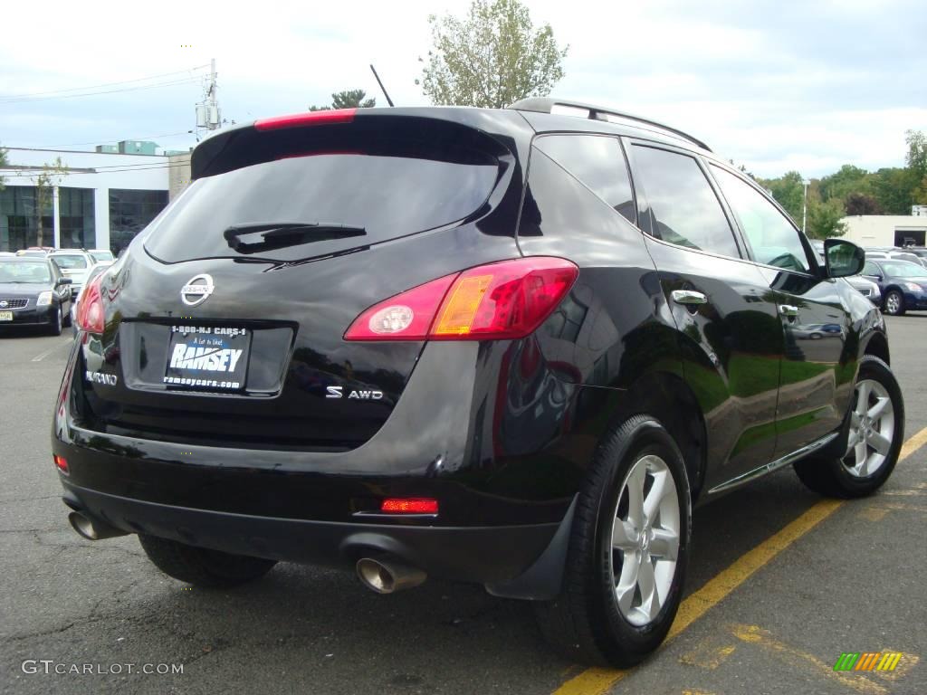 2009 Murano S AWD - Super Black / Black photo #9