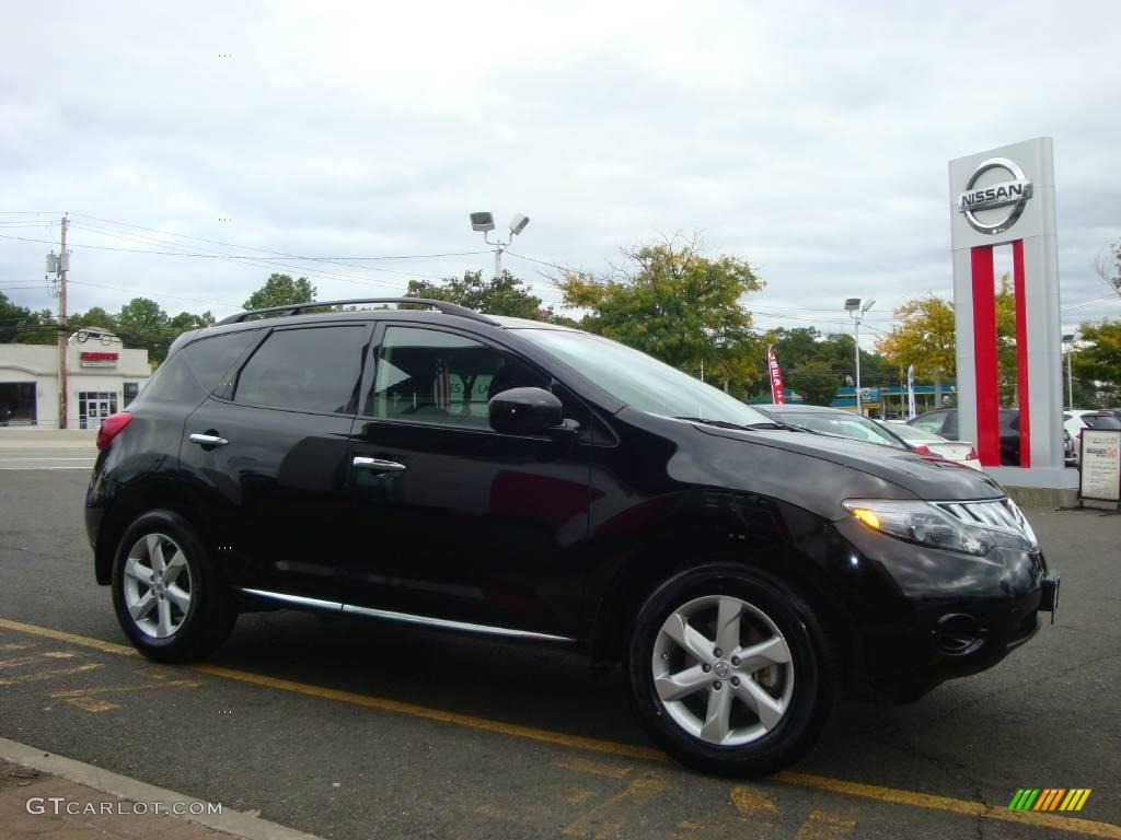 2009 Murano S AWD - Super Black / Black photo #12