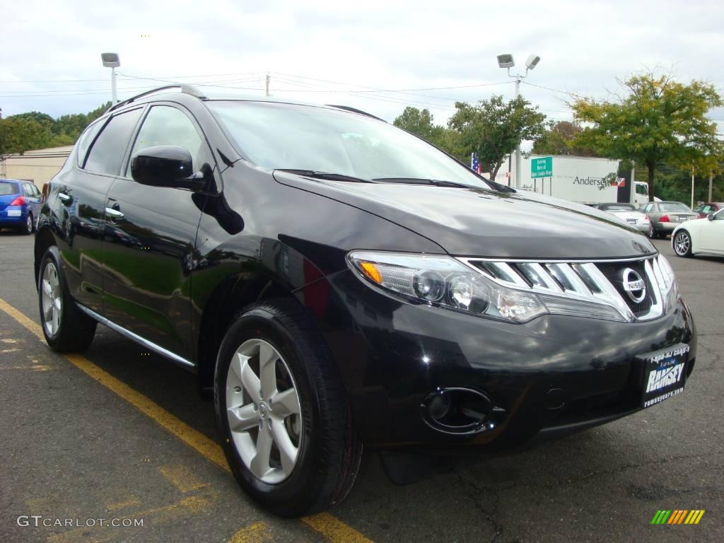 2009 Murano S AWD - Super Black / Black photo #13