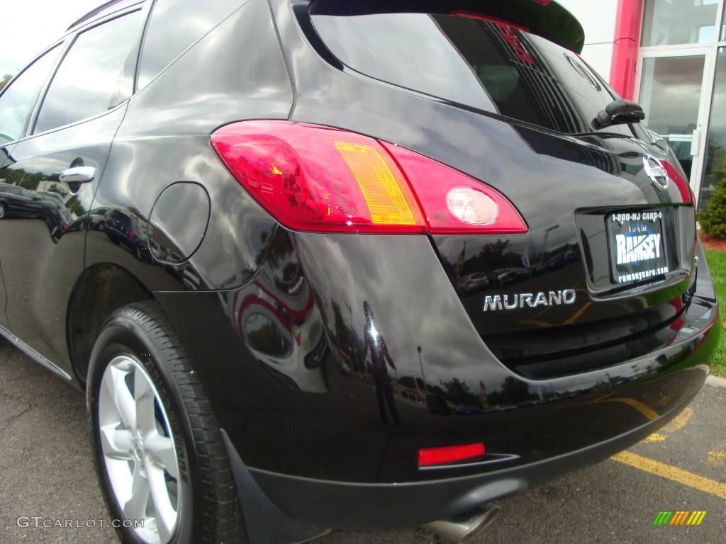 2009 Murano S AWD - Super Black / Black photo #18