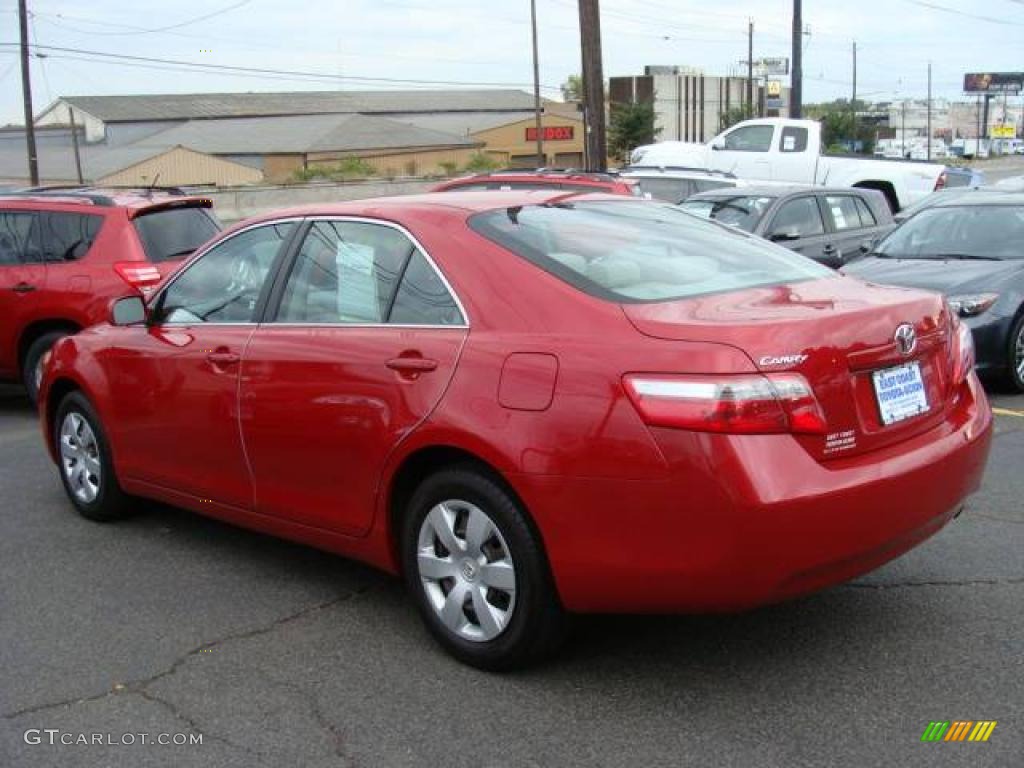 2008 Camry LE - Barcelona Red Metallic / Bisque photo #5