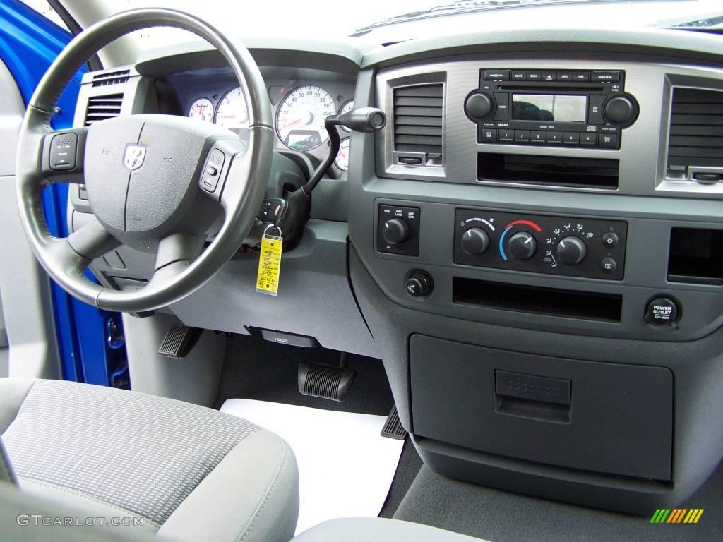 2007 Ram 1500 Sport Quad Cab 4x4 - Electric Blue Pearl / Medium Slate Gray photo #11