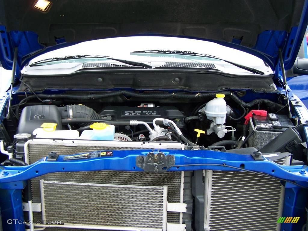 2007 Ram 1500 Sport Quad Cab 4x4 - Electric Blue Pearl / Medium Slate Gray photo #12