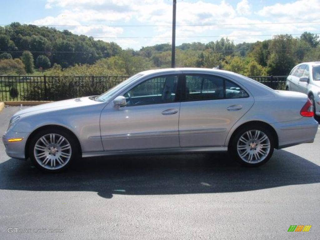 2008 E 350 4Matic Sedan - Iridium Silver Metallic / Black photo #1