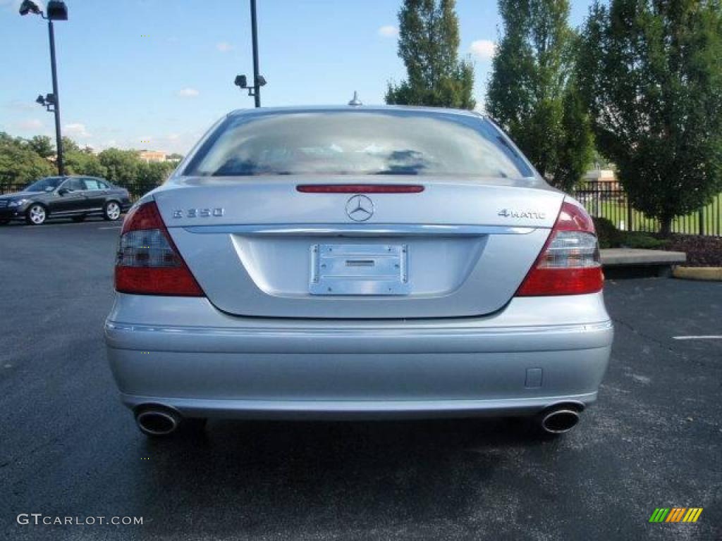 2008 E 350 4Matic Sedan - Iridium Silver Metallic / Black photo #7