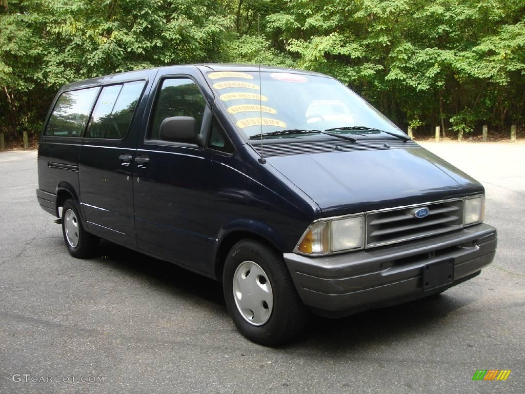 1997 Aerostar XLT - Dark Lapis Blue Metallic / Grey photo #3
