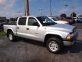 2002 Bright Silver Metallic Dodge Dakota Sport Quad Cab 4x4  photo #2