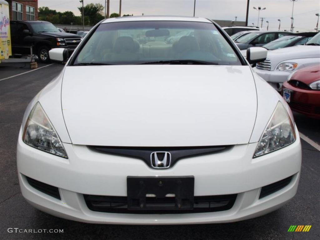 2003 Accord EX V6 Coupe - Taffeta White / Ivory photo #8