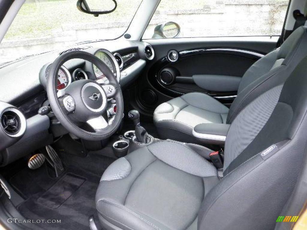 2008 Cooper S Hardtop - Mellow Yellow / Grey/Black photo #6