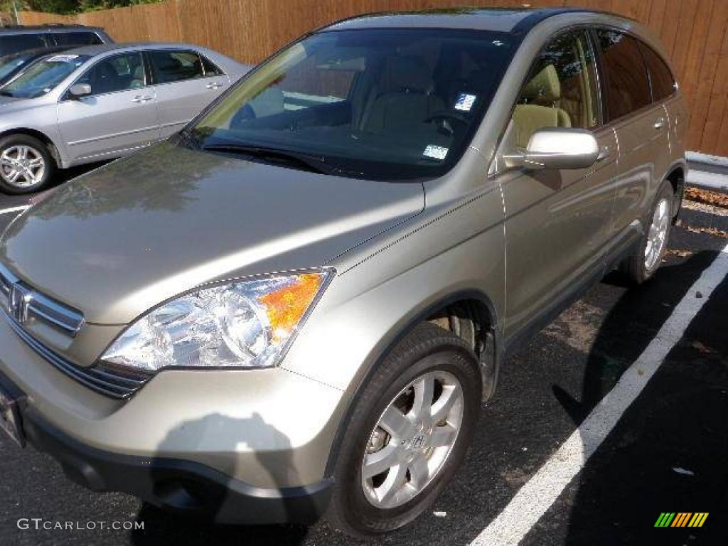 2007 CR-V EX-L 4WD - Borrego Beige Metallic / Ivory photo #7