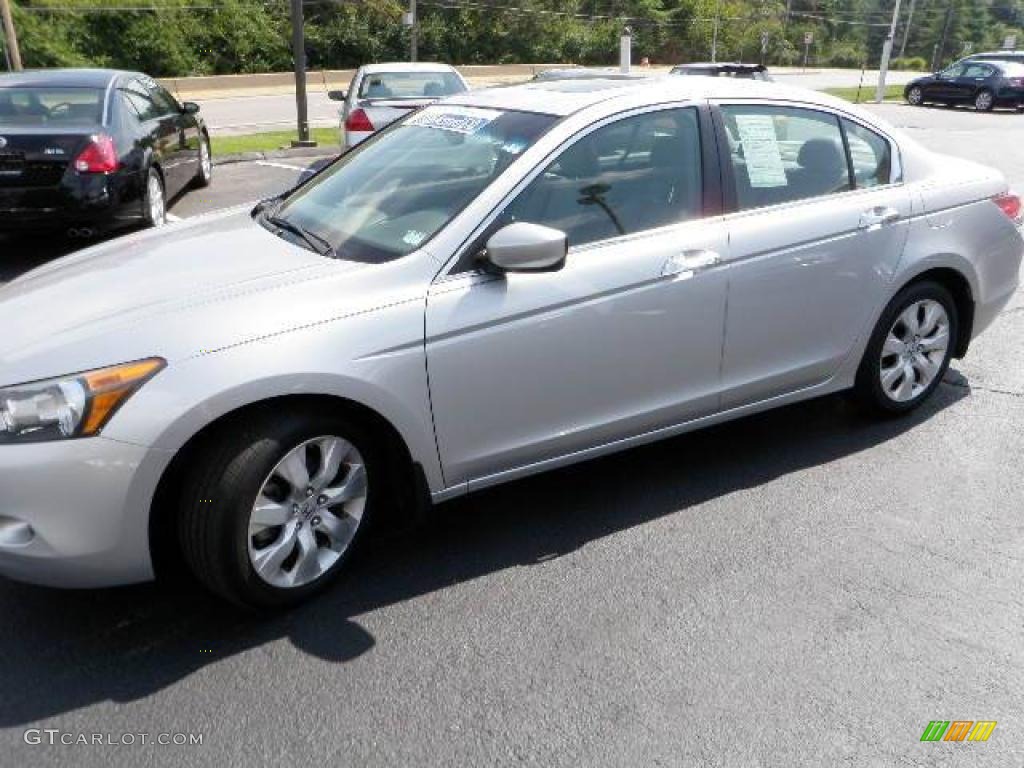 2008 Accord EX-L V6 Sedan - Alabaster Silver Metallic / Gray photo #1