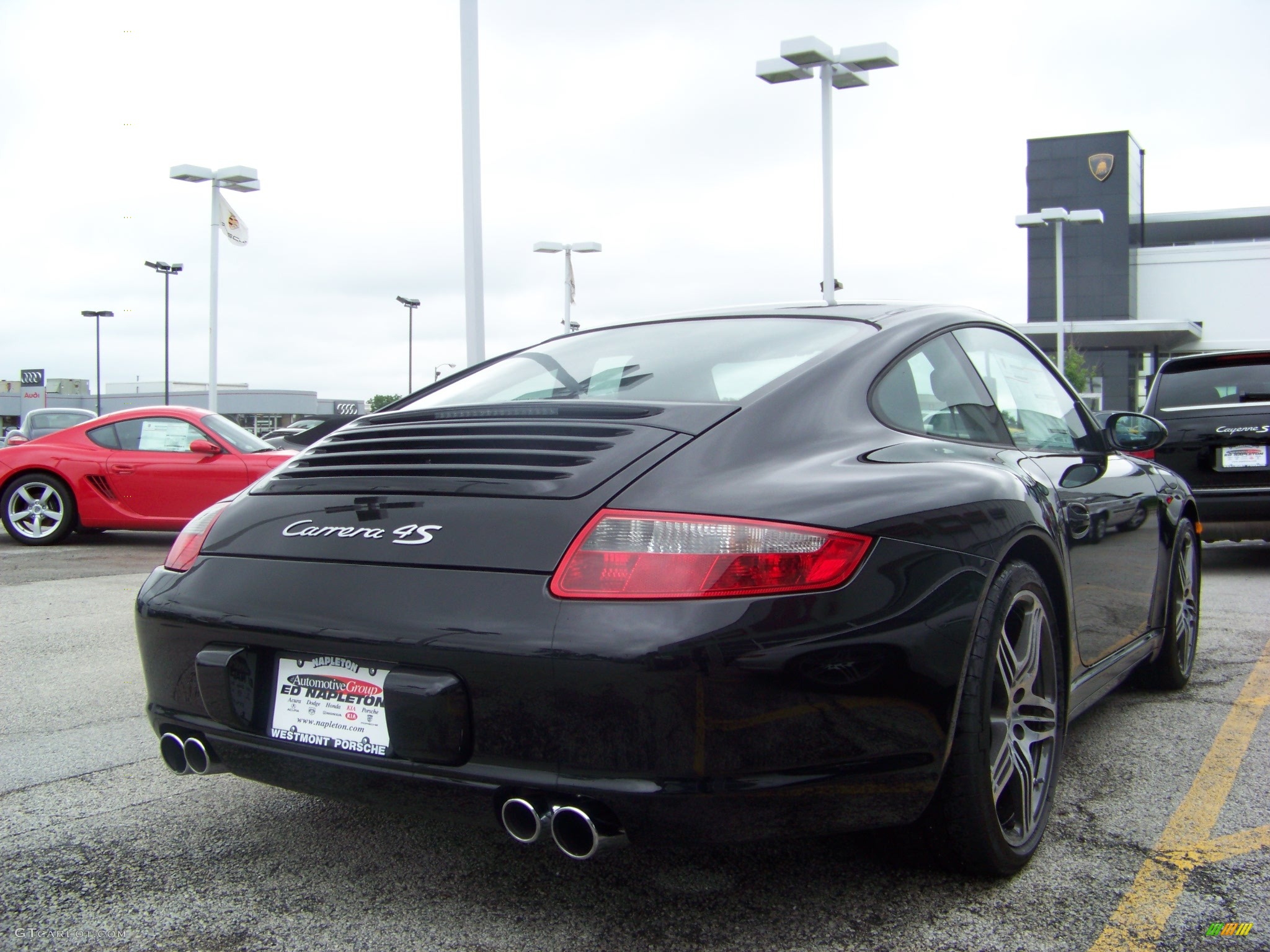 2008 911 Carrera 4S Coupe - Basalt Black Metallic / Black photo #4