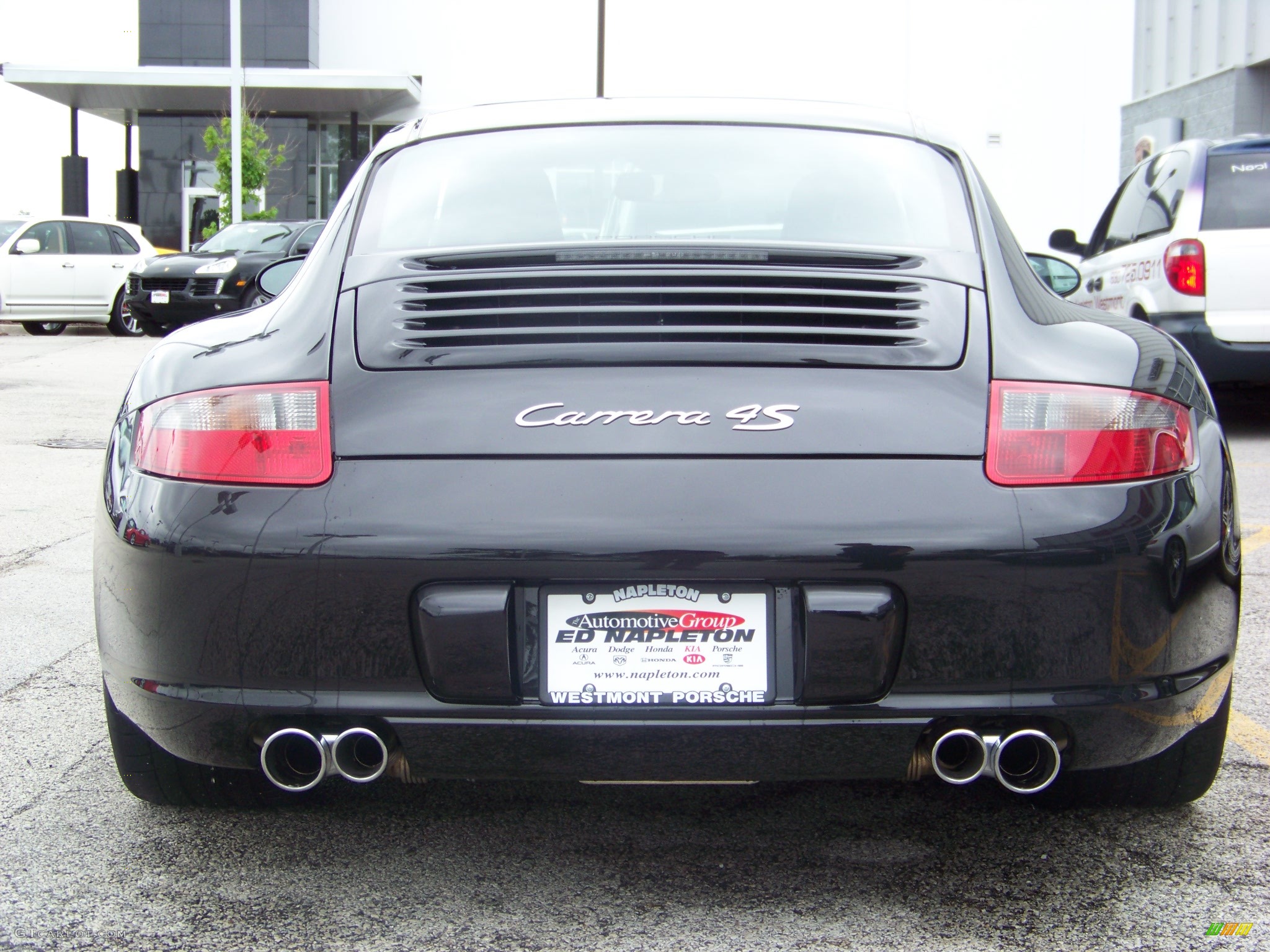 2008 911 Carrera 4S Coupe - Basalt Black Metallic / Black photo #5