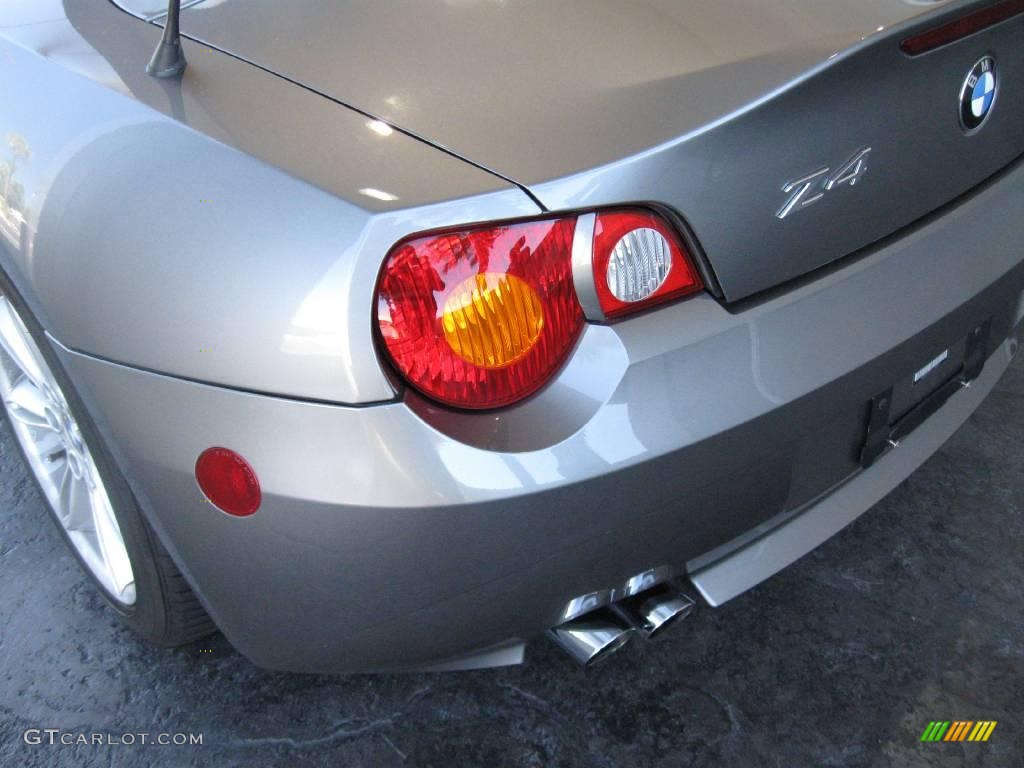 2003 Z4 3.0i Roadster - Sterling Grey Metallic / Red photo #9