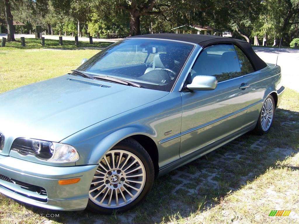 2002 3 Series 330i Convertible - Grey Green Metallic / Grey photo #4
