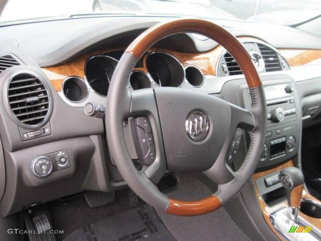 2010 Enclave CX AWD - White Diamond Tricoat / Ebony/Ebony photo #11