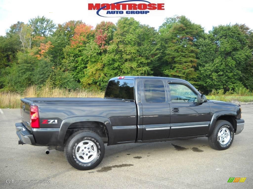 2003 Silverado 1500 LT Extended Cab 4x4 - Dark Gray Metallic / Dark Charcoal photo #2