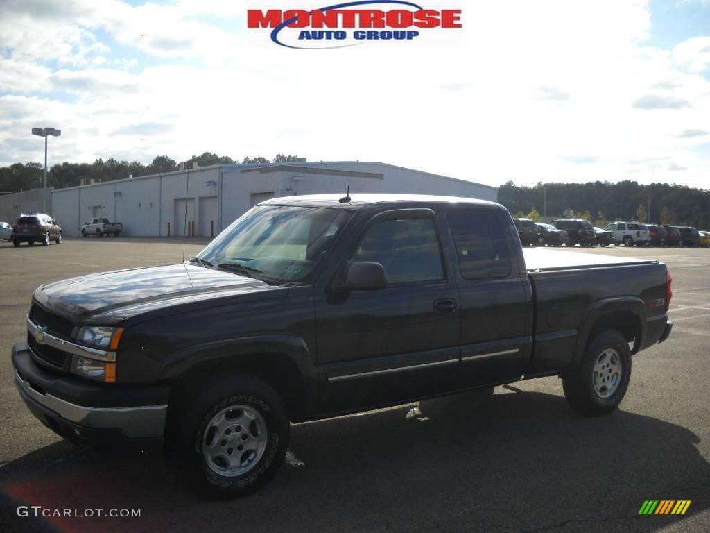 2003 Silverado 1500 LT Extended Cab 4x4 - Dark Gray Metallic / Dark Charcoal photo #18