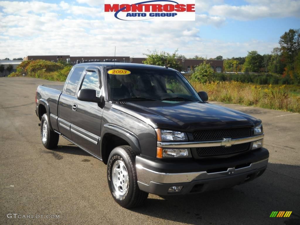 2003 Silverado 1500 LT Extended Cab 4x4 - Dark Gray Metallic / Dark Charcoal photo #21