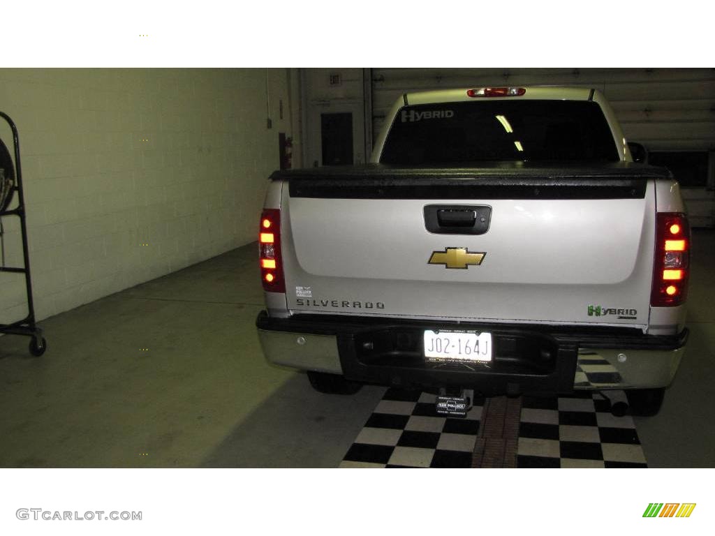 2009 Silverado 1500 Hybrid Crew Cab 4x4 - Silver Birch Metallic / Dark Titanium photo #7