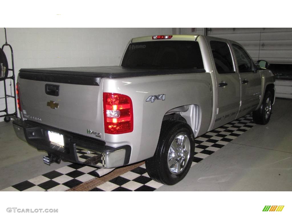 2009 Silverado 1500 Hybrid Crew Cab 4x4 - Silver Birch Metallic / Dark Titanium photo #8