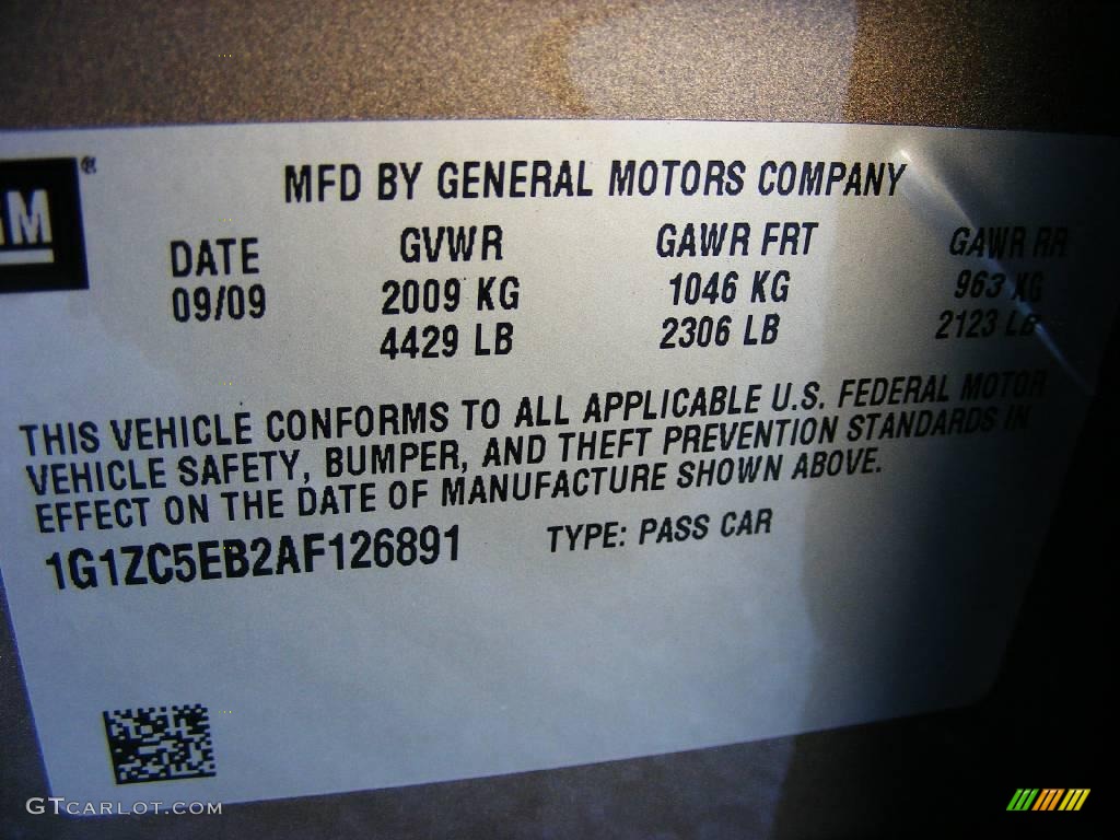 2010 Malibu LT Sedan - Mocha Steel Metallic / Ebony photo #21