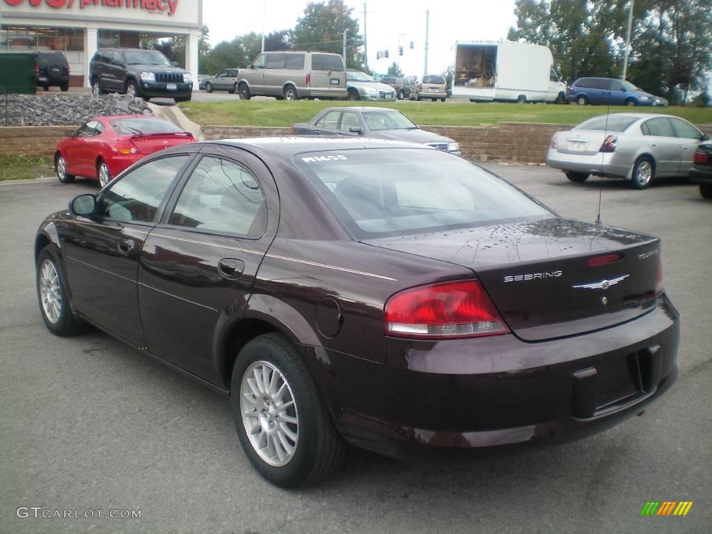 2004 Sebring LXi Sedan - Deep Lava Red Metallic / Dark Slate Gray photo #7