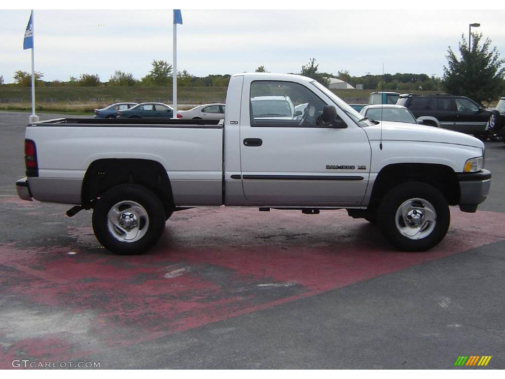 2001 Ram 1500 SLT Regular Cab 4x4 - Bright White / Agate photo #6