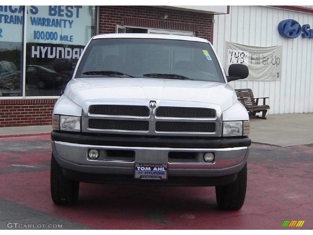 2001 Ram 1500 SLT Regular Cab 4x4 - Bright White / Agate photo #8