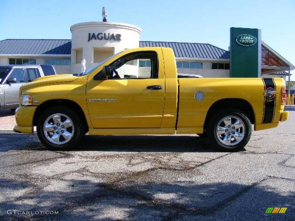 Solar Yellow 2005 Dodge Ram 1500 SLT Rumble Bee Regular Cab Exterior Photo #19023398