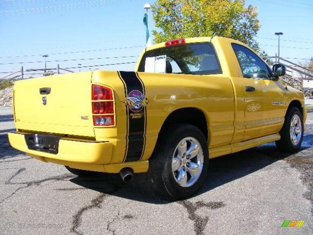 Solar Yellow 2005 Dodge Ram 1500 SLT Rumble Bee Regular Cab Exterior Photo #19023434
