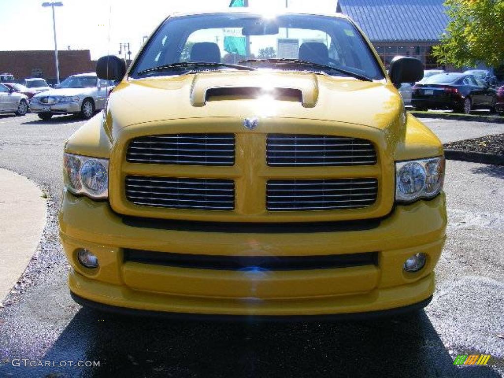 2005 Ram 1500 SLT Rumble Bee Regular Cab - Solar Yellow / Dark Slate Gray photo #8