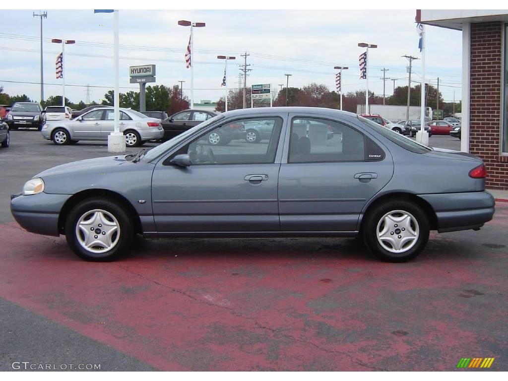 1999 Contour SE - Medium Steel Blue Metallic / Midnight Blue SVT Leather photo #2