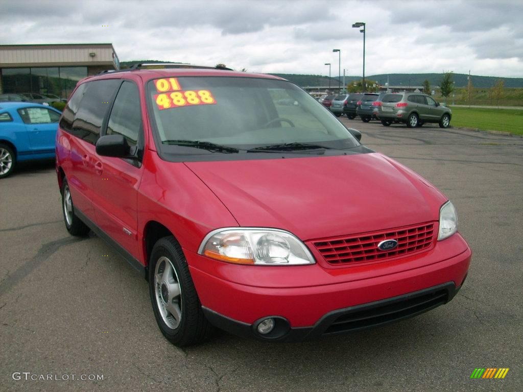2001 Windstar SE Sport - Bright Red Metallic / Medium Graphite photo #3