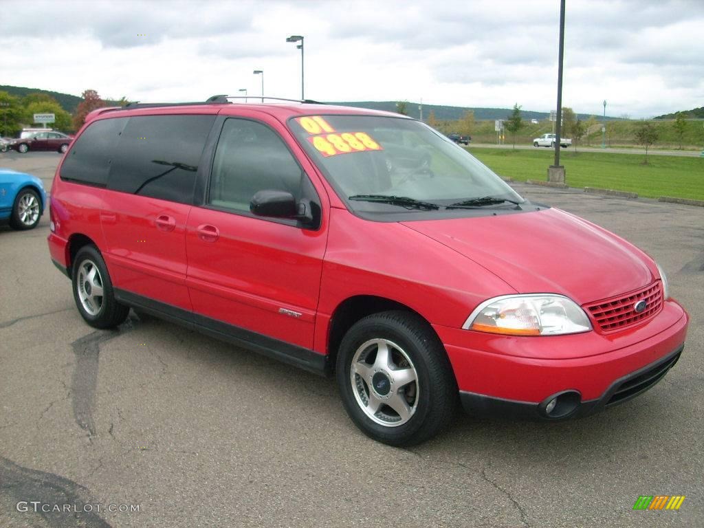2001 Windstar SE Sport - Bright Red Metallic / Medium Graphite photo #4
