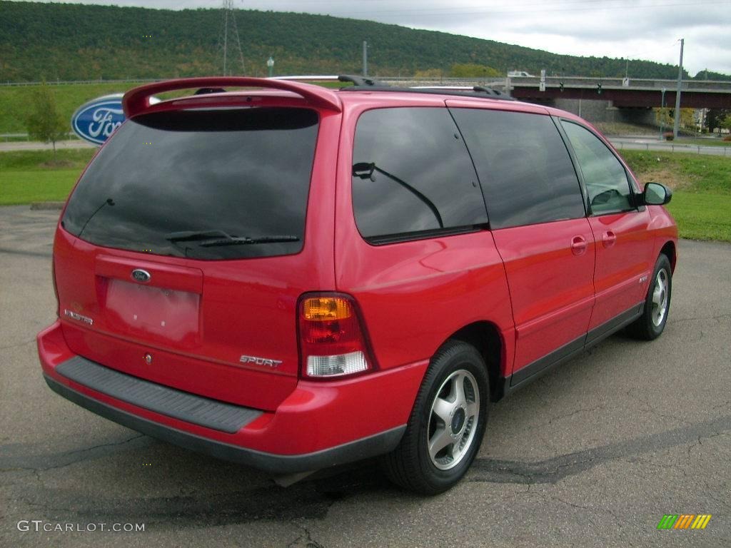 2001 Windstar SE Sport - Bright Red Metallic / Medium Graphite photo #14