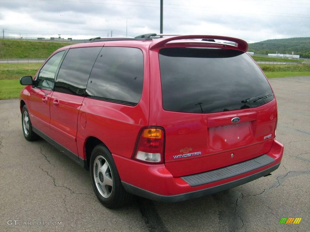 2001 Windstar SE Sport - Bright Red Metallic / Medium Graphite photo #16