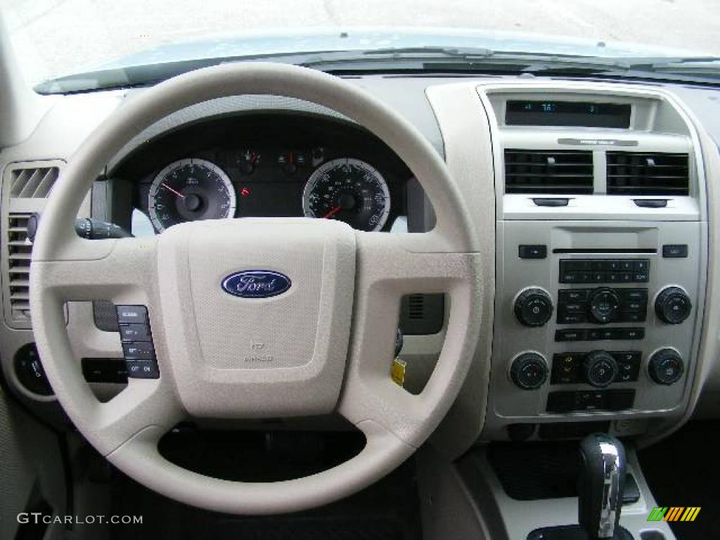 2008 Escape Hybrid - Light Ice Blue / Stone photo #14