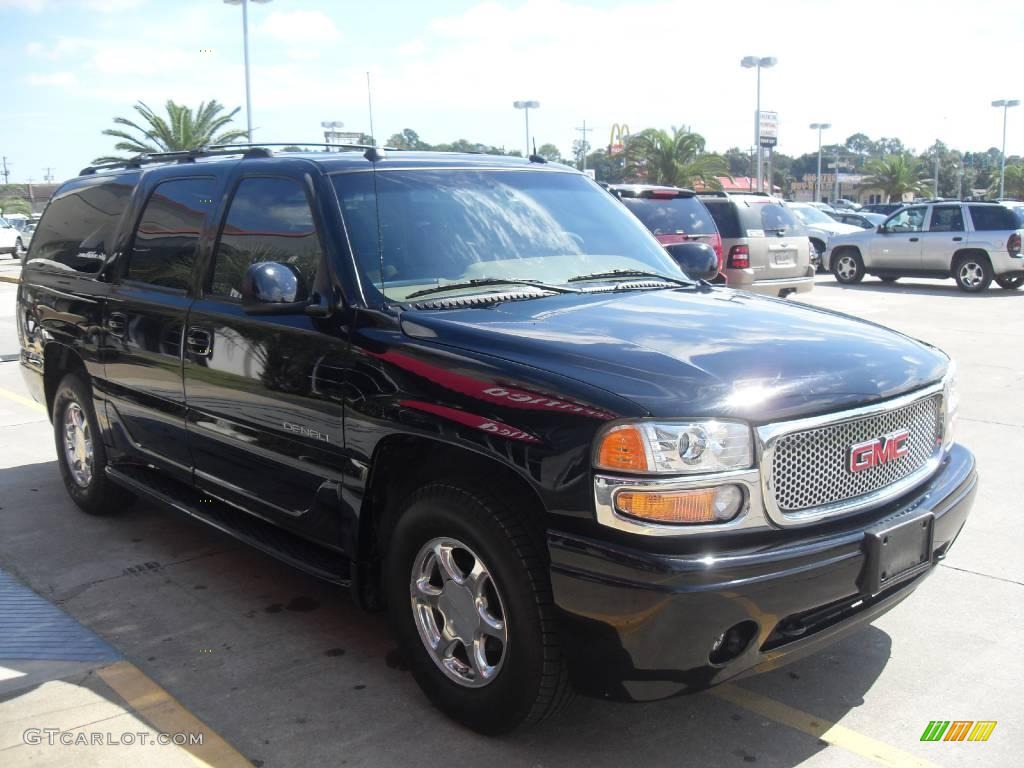 2004 Yukon XL Denali AWD - Onyx Black / Sandstone photo #5