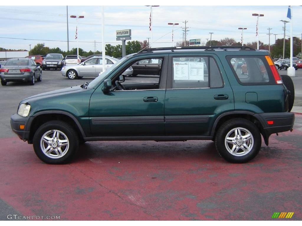 1999 CR-V EX 4WD - Clover Green Pearl / Charcoal photo #2