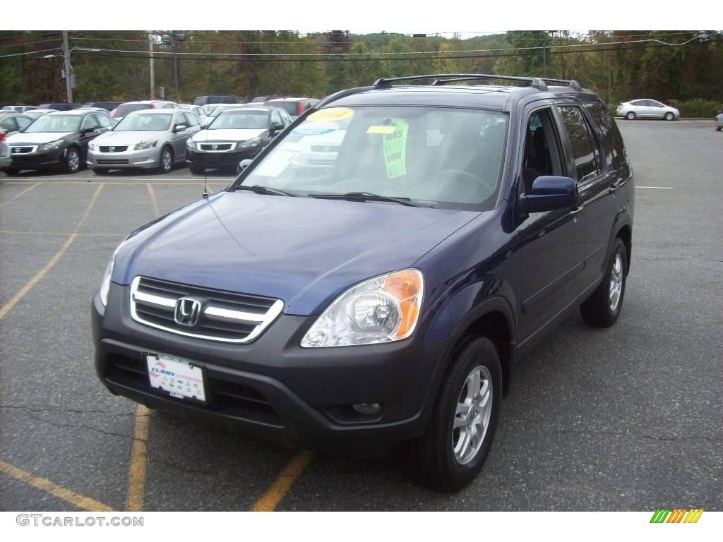 2004 CR-V EX 4WD - Eternal Blue Pearl / Black photo #21