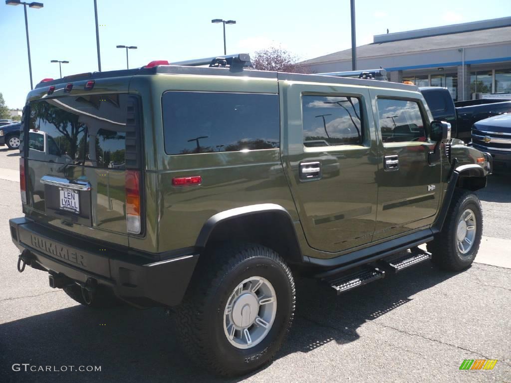 2003 H2 SUV - Sage Green Metallic / Wheat photo #6