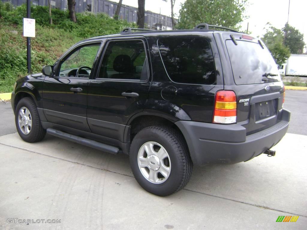 2003 Escape XLT V6 4WD - Black Clearcoat / Medium Dark Flint photo #7