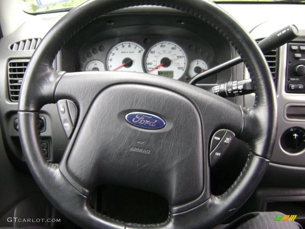 2003 Escape XLT V6 4WD - Black Clearcoat / Medium Dark Flint photo #21